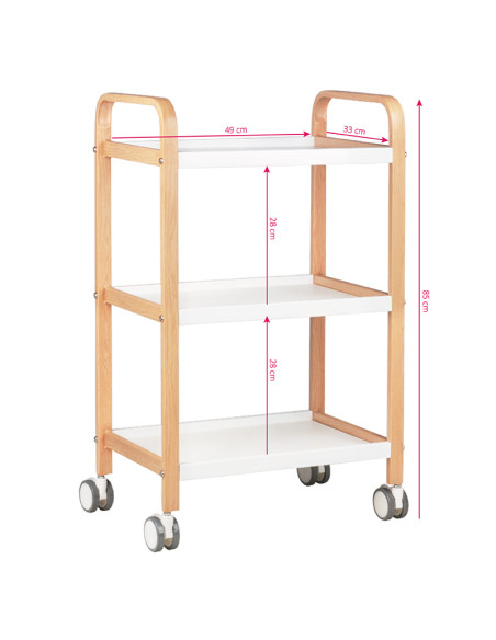 Cosmetic table hs09 wood - white