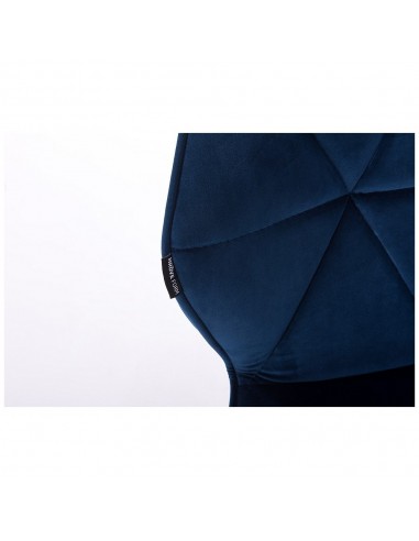 Hroove Salon Chair - Blue Velour Bella Furniture Ireland BFHR111CROSS