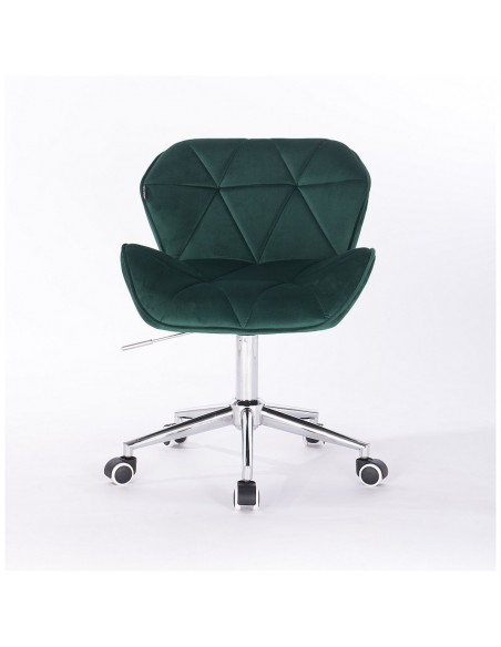 Hroove Chair On Wheels - Green Velour Bella Furniture Ireland BFHR111K