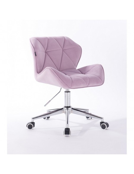 Hroove Chair On Wheels - Lavender Velour Bella Furniture Ireland BFHR111K