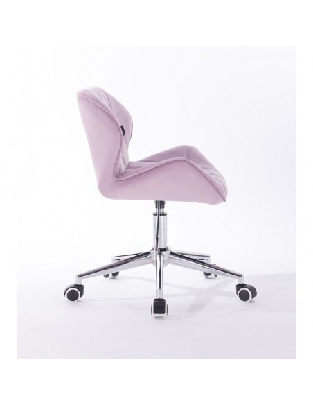 Hroove Chair On Wheels - Lavender Velour Bella Furniture Ireland BFHR111K