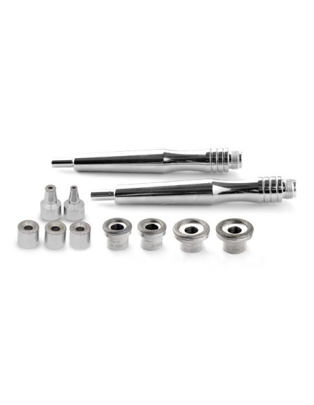 Microdermabrasion heads and a set