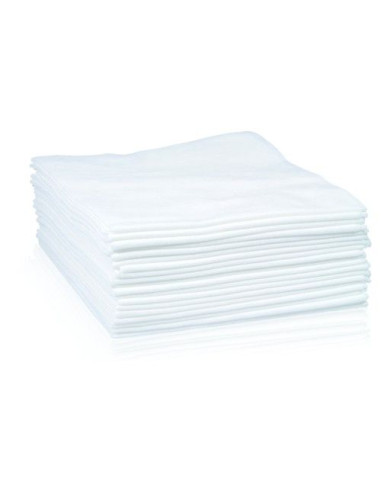 Disposable surgical scarves, 20 pcs. 70x40 cm, white wave