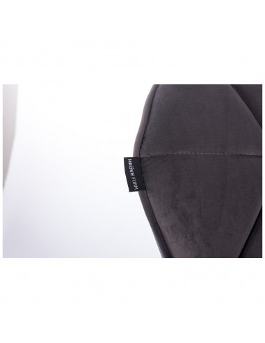 Hroove Chair On Wheels - Grey Velour Bella Furniture Ireland BFHR111K