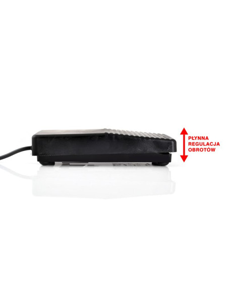 Exo foot drive for a nail drill with an absorber - smooth adjustment