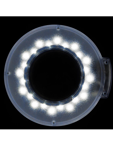 Set of armchair 210 + led magnifier lamp S5 + stool 302