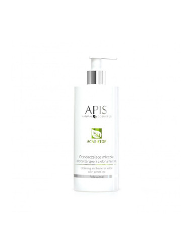 Apis acne-stop antibacterial cleansing milk. with green tea 500ml