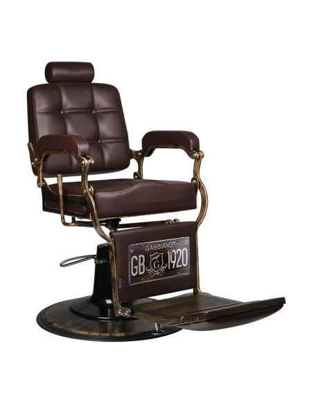 Gabbiano barber chair Boss brown