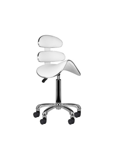 Roll speed am-880 cosmetic stool white