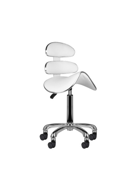 Roll speed am-880 cosmetic stool white