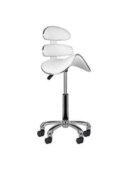 Roll speed am-880 cosmetic stool white