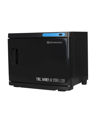 Hand towel warmer with uv-c 23l black sterilizer