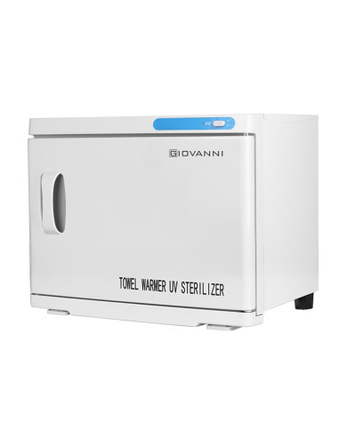 Towel warmer with uv-c 23l sterilizer white