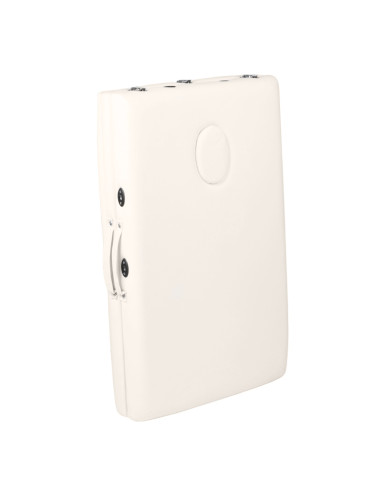 Folding massage table, aluminum comfort, 3-section cream