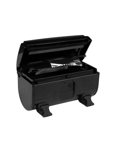Black barber alu foil dispenser