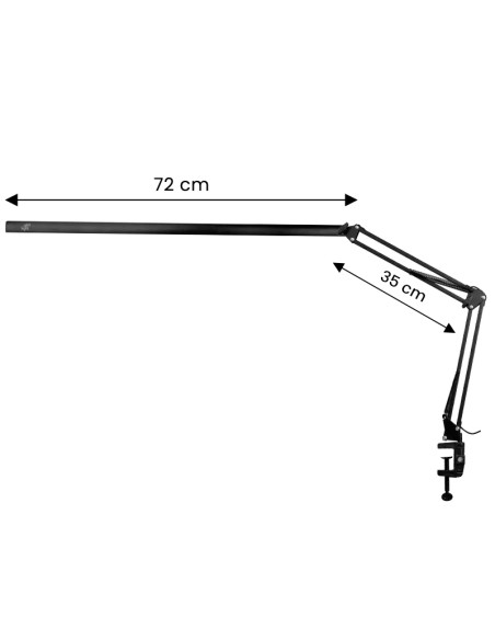 Treatment lamp led all4light lashes line 2 black with a holder