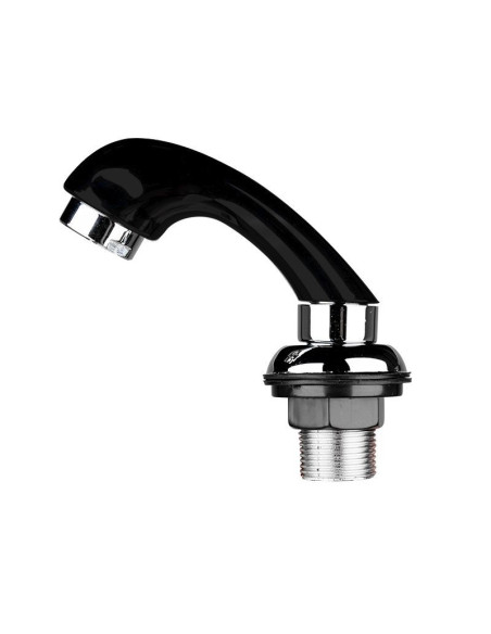 Black hand shower for a hairdressing wash stand