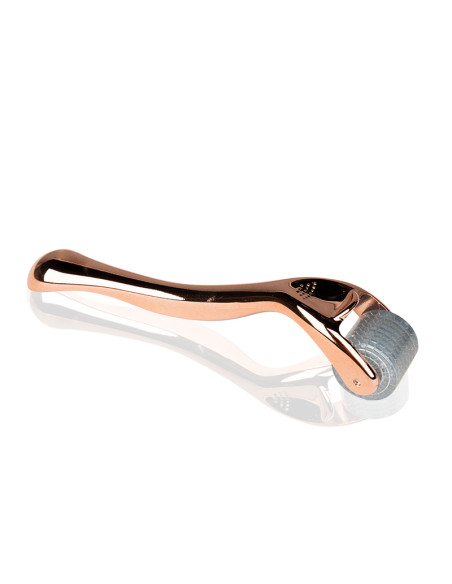 Derma roller for mesotherapy rose gold 0.25mm 192 titanium needles