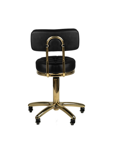 Cosmetic stool gold am-961 black