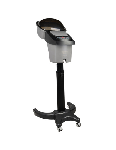 Silver standing hairdressing sauna with active ozone