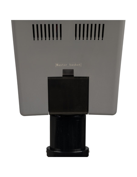 Silver standing hairdressing sauna with active ozone