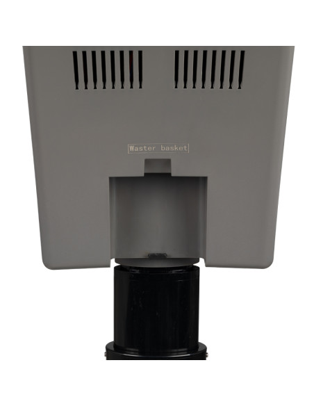 Silver standing hairdressing sauna with active ozone