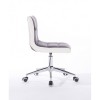 Hroove Chair On Wheels - Grey Velour Bella Furniture Ireland BFHR810K