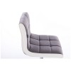 Hroove Chair On Wheels - Grey Velour Bella Furniture Ireland BFHR810K