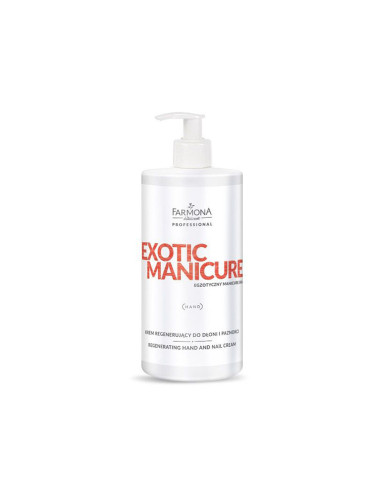 Farmona exotic manicure regenerating cream for hands and nails 500ml