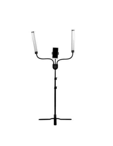 LED lamp for eyelashes and makeup polluks iv type msp-mj-02 black with a remote control