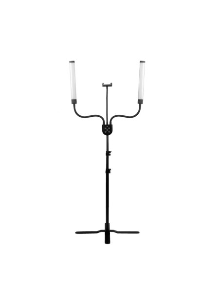 LED lamp for eyelashes and makeup polluks iv type msp-mj-02 black with a remote control