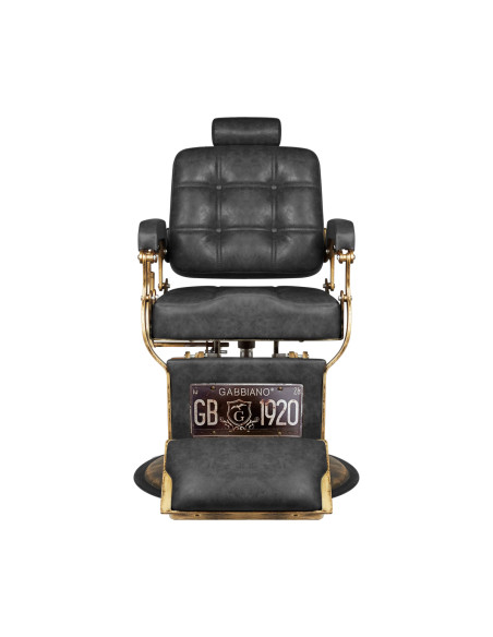 Gabbiano barber chair Boss HD Old Leather black