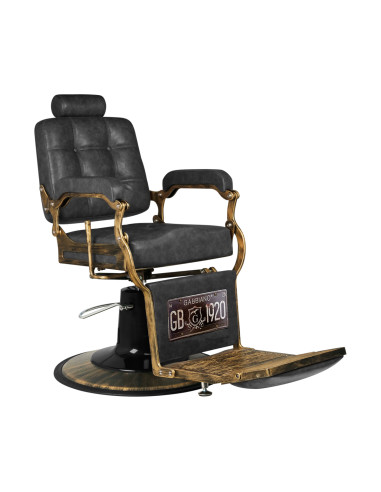 Gabbiano barber chair Boss HD Old Leather black