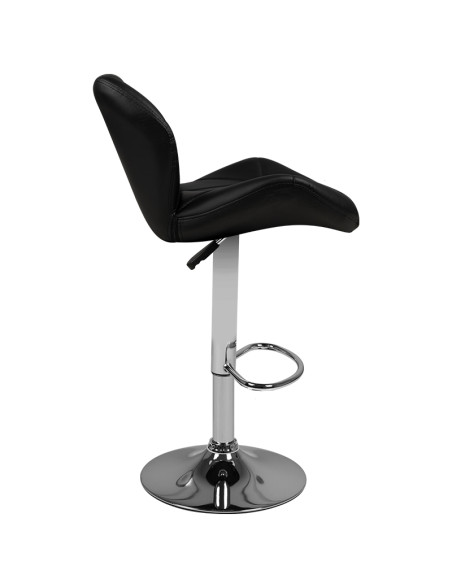 Bar stool m01 quilted adjustable black
