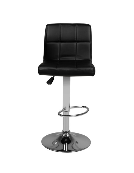 Bar stool m06 quilted adjustable black