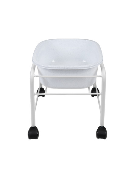 Simple pedicure tray with white wheels