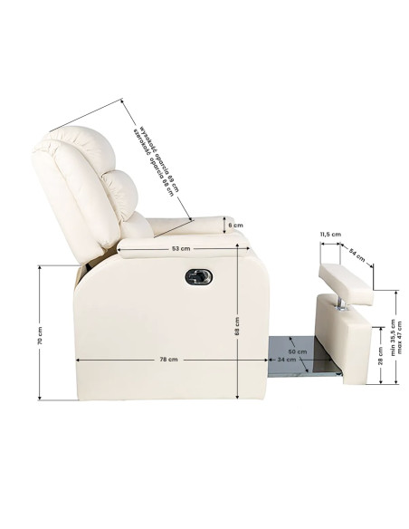 Spa chair for pedicure hilton cream