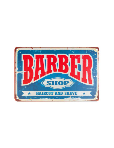Decorative plaque barber b006