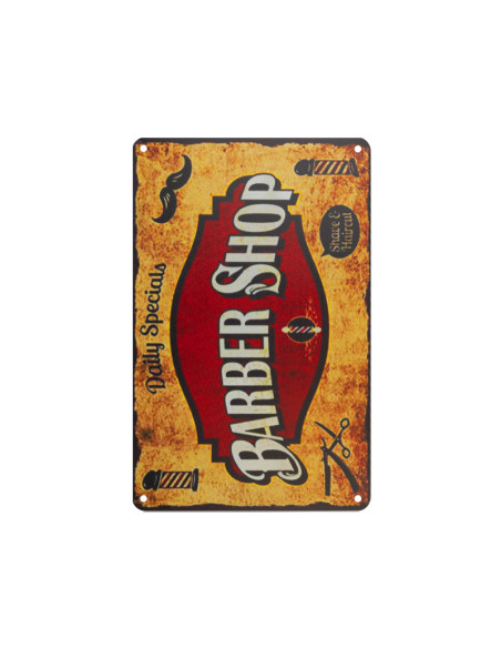 Decorative plaque barber b045