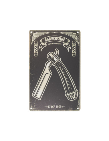 Decorative plaque barber b048