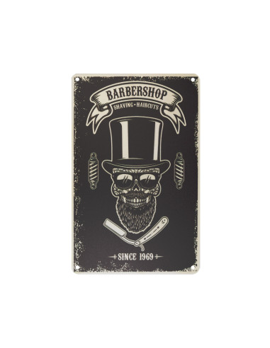 Decorative plaque barber b059
