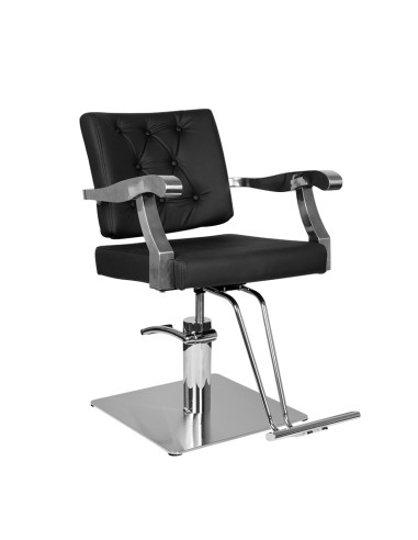 Gabbiano black lyon hairdressing chair
