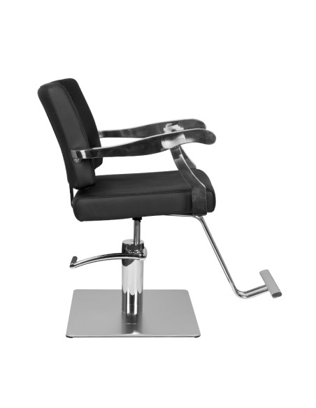 Gabbiano black lyon hairdressing chair
