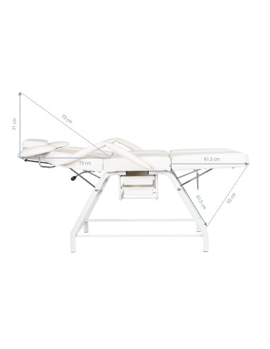 Ivette eyelash treatment chair gray