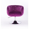 Hroove Salon Chair - Fuchsia Velour Bella Furniture Ireland BFHR333N