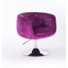 Hroove Salon Chair - Fuchsia Velour Bella Furniture Ireland BFHR333N