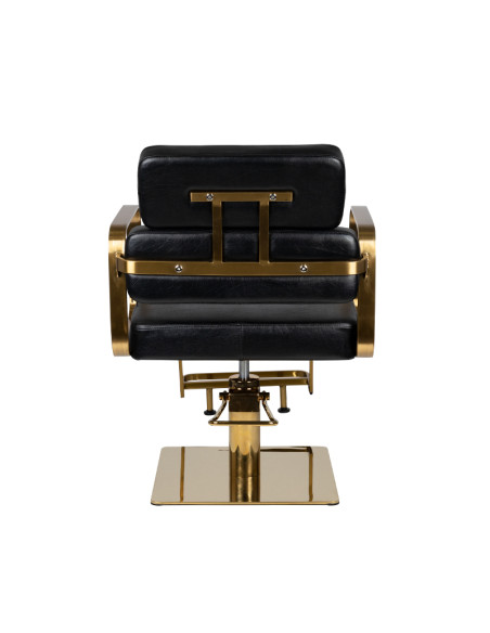 Gabbiano Black Hydraulic Chair porto gold