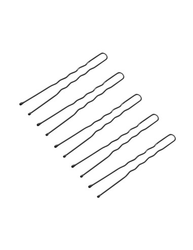 Hairdressing buns for hair e-65 300 pieces 6 cm black