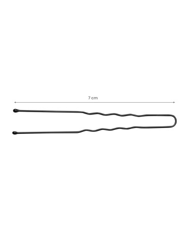 Hairdressing buns for hair e-65 300 pieces 7 cm black