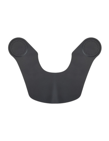Black protective barber collar